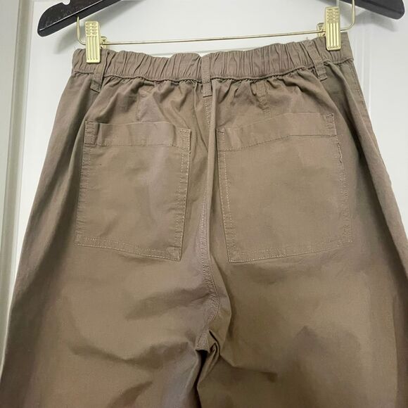 No Boundaries Women's Wide Leg Brown Drawstring Pants S(4-6) - Picture 6 of 10